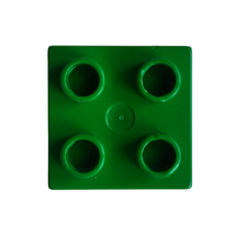 Lego Duplo Grundbausteine 1 x 4 Standard in grün/ gebraucht, einzeln