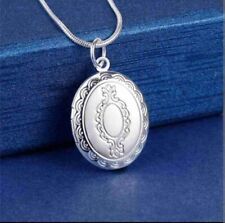 Kette Damen Halskette mit Anhänger Medaillon Kette. Silber 925  Geschenk. Neu