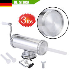 Wurstfüllmaschine Manuell Wurstfüller Wurstspritze Wurstpresse Mit 3 Füllrohre