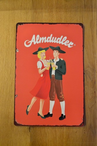 Almdudler blechschild retro - almdudler,