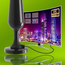 DVB-T2 Antenne mit starker Magnetbasis - Hochwertiger Empfang aller Sender