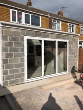 2x Falttürgarnituren in WEISS