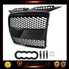 Grill Kühlergrill Waben Ersatz für A3 8PA Sportback 5-Türer 2003-06/2008 Schwarz