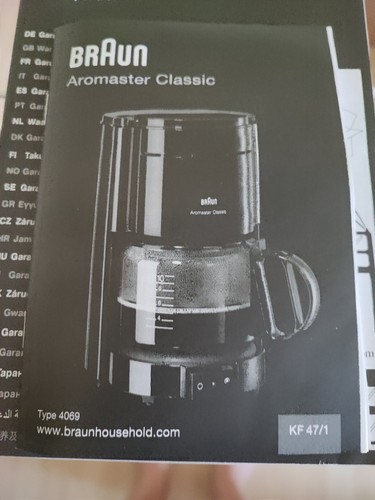 Braun aromaster classic - aromaster,