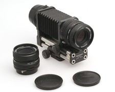 Novoflex Automatik-Balgengerät mit Objektivkopf 60 mm + 105 mm für Olympus OM