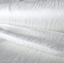 weißer Satin Gardinen-Stoff