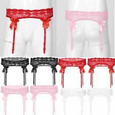 Herren Strumpfband Atmungsaktiv Röcke Sexy Höschen Girly Strapshalter Gay Fancy