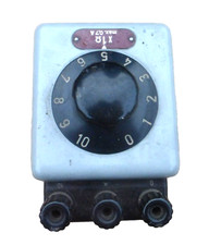 Lehrmittel Physik ❤️ Technischer Dekaden Widerstand  Ohm  H&B Bakelit Schalter