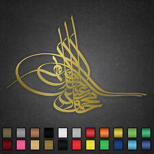 Osmanli Tugra Aufkleber 26x18cm Auto Sticker Wandtattoo Türkiye Türkei Ottomann