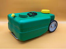 Wassertaxi Grün 25 Liter Abwassertank Camping Outdoor Kanister mit Rollen Womo