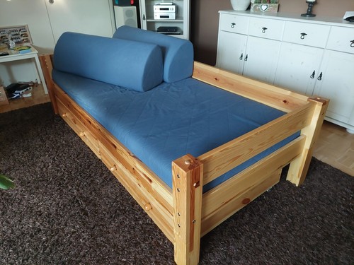Bett massivholz 90x200 - bett,