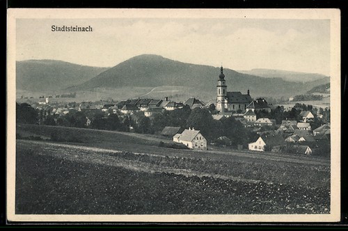 Stadtsteinach ortsansicht - ak, stadtsteinach,