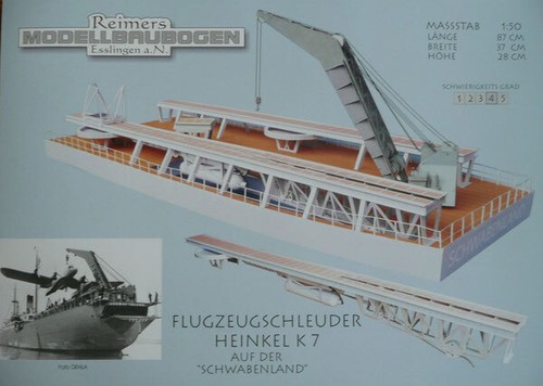 Kartonmodell flugzeugschleuder - kartonmodell,