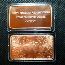 Kupferbarren 1 oz Wildlife Series Kanada Elch Fauna Elk Natur Tiermotiv Canada