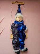 ☆ Harlekin Puppe Deko Harlekin auf Schaukel Handabeit ☆