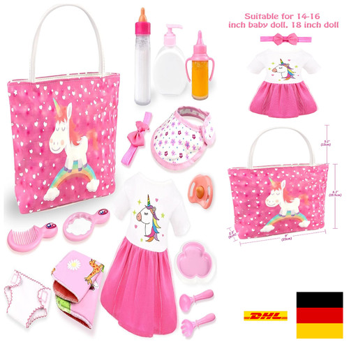 Puppen zubehör set - 15, stück