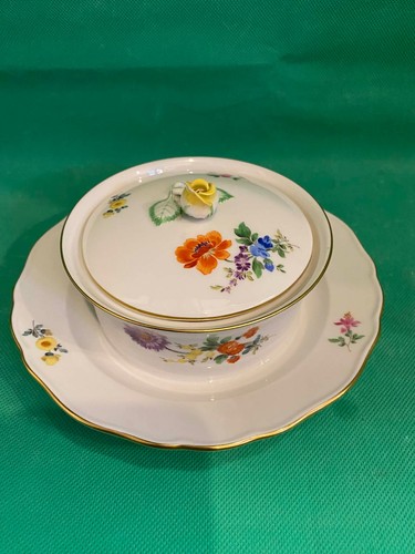 Meissen porzellan deckelschale - meissen,