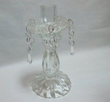 Glas Kerzenständer / Leuchter, Höhe ca 19.8 cm