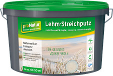 Streichputz Lehmstreichputz naturweiß feinkörnig innen pronatur 18kg