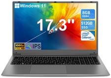 2025 SGIN Laptop 15,6 / 17,3 Zoll 128GB 512GB Intel Celeron Windows 11 Notebook