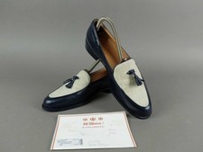 Eduard Meier Damen Schuhe Halbschuhe Gr. 36,5 Slipper Leder/Textil Blau Neu (W)