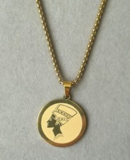 Nofretete Anhänger Mit Halskette Gold Ägyptisch Ägypten Anch Pharao Nefertiti