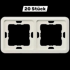 Siemens Schalterprogramm 2fach Rahmen Abdeckung Delta Silber 5TG1772 20 Stück