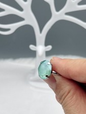 Herz Ring mit Swarovski® Kristall größenverstellbar Cocktail Ring Geschenk Neu