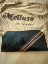 Elegante Clutch Handtasche Schlangenleder von Melluso - Vintage
