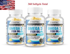 360 Omega 3 Fish Oil Capsules