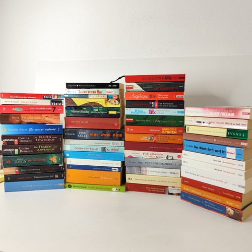 50x gemischte romane bücher - 50x,