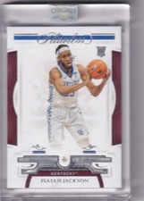 2021 Panini Flawless Collegiate No. 18 Isaiah Jackson Rookie Real Diamond 18/20