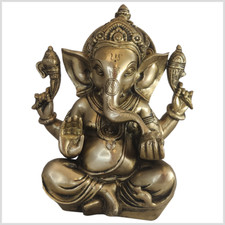 Ganesha 21cm 3kg Messing