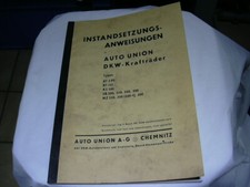 INSTANTSETZUNGS ANWEISUNGEN für DKW -Krafträder RT,KS,SB,NZ.