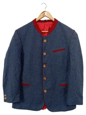 Rofan Tracht Damen Trachtenjacke Gr. 52/4XL Schurwolle Blau Klassisch