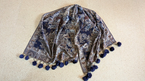 Tuch überwurf bollywood blau - Überwurf,