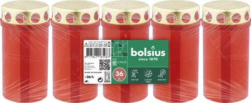 Bolsius dauerbrenner 3 rot - 3,