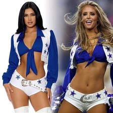 Damen-Cowboy-Cheerleader-Kost?