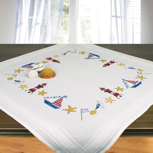 Stick tischdecke mit garn - mit,