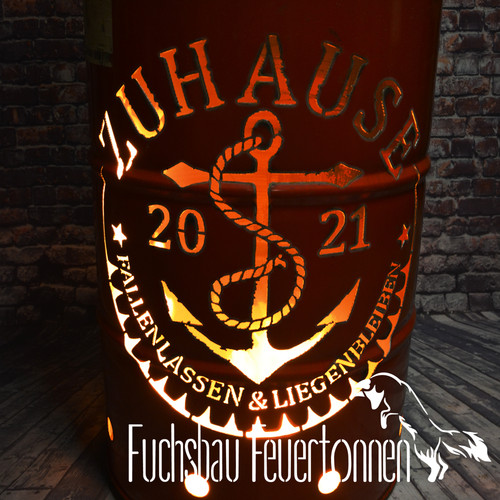 Neues fass feuertonne - fass,, zuhause