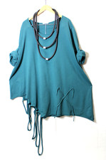 Moonshine Sweatshirt Tunika  46 48 50   Lagenlook Gr. 1 Petrol