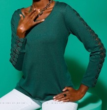 208457 Creation L by Witt Weiden Damen Pullover  dunkelgrün NEU Gr. 36 - 50