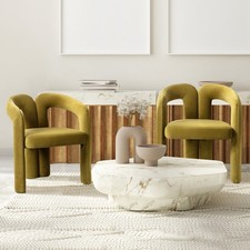 2-Stück Samt Esszimmerstühle