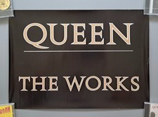 QUEEN The Works UK Promo Poster FREDDIE MERCURY BRIAN MAY ROGER TAYLOR