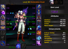 WoW Acc retail TWW resto Druid 728 / 3700+ rio 2/8M incl  Midnight Base 