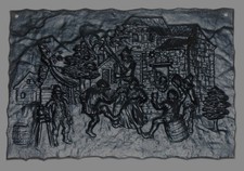 Ofenplatte Gusseisen 29,5 cm x