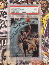1997 Topps Finest Michael Jordan Creators W/Coating PSA 9 Chicago Bulls