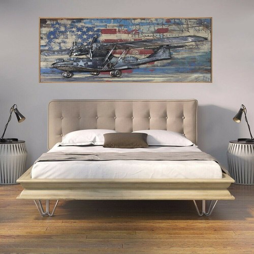Metall wandkunst flugzeug - 3d,