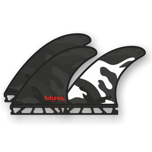 Futures thruster fin set - thruster,