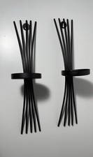 2 Wand Kerzenhalter Metall schwarz Kerzenhalter Kerzen Metall Kerzenhalter